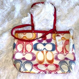 Multicolor Coach Purse